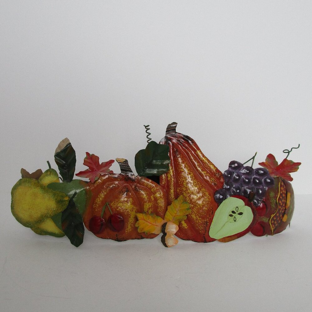 painted metal candle holder